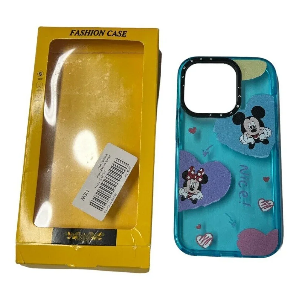 Jowhep iPhone 14 PRO Fashion Case~Girly Cute Cartoon Character Back Case L2 01